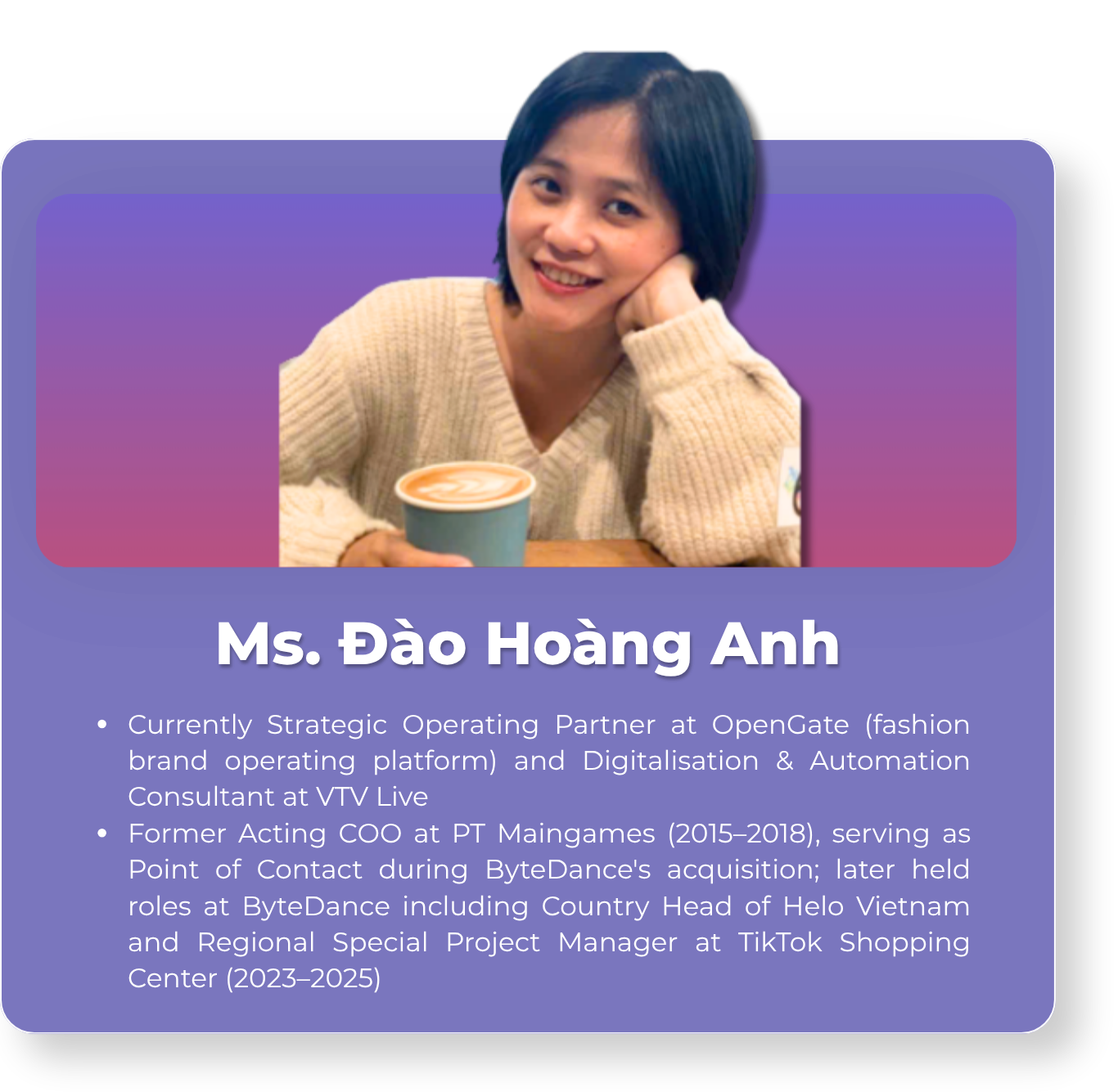 Ms. Đào Hoàng Anh - Board of Mentors